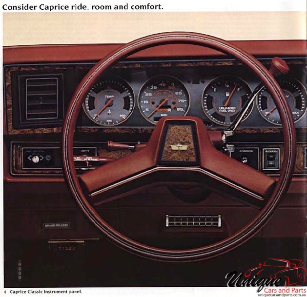 1982 Chevrolet Caprice Impala Brochure Page 9